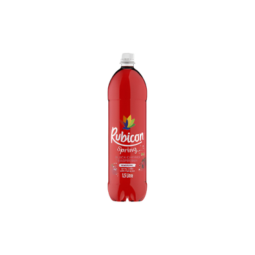 Rubicon Spring Sparkling Water 1.5L Bottle – Black Cherry & Raspberry Flavour – Indian Grocery UK